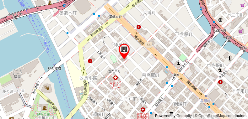 Bản đồ đến Khách sạn Smile Hakata