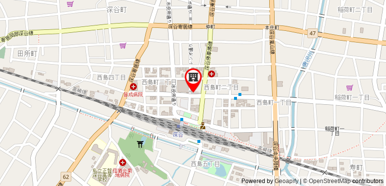 AB Hotel Fukaya on maps