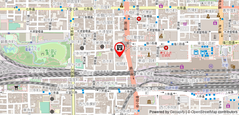 Bản đồ đến Khách sạn RIHGA Royal Kyoto