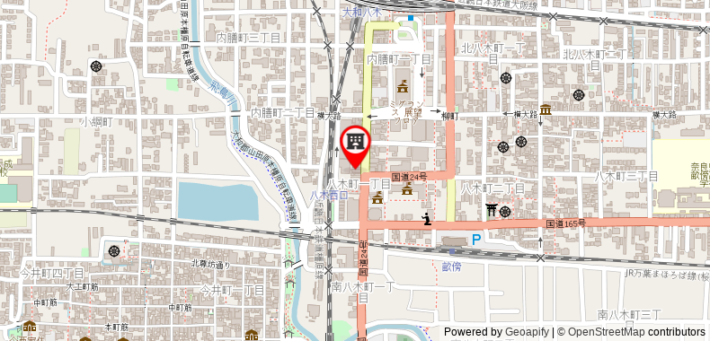 Bản đồ đến Khách sạn Yamato Kashihara City