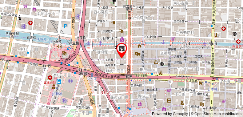 在地图上查看Y's膠囊旅館 - 大阪難波