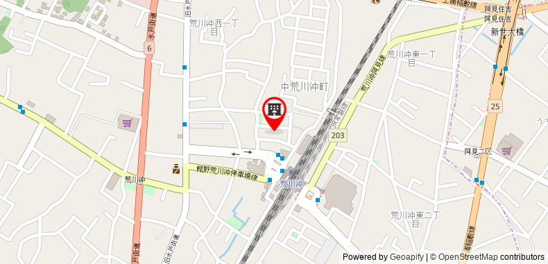 Bản đồ đến Khách sạn Business Plaza Arakawa Oki