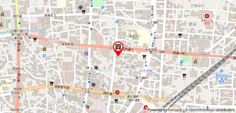 在地图上查看長野APA酒店