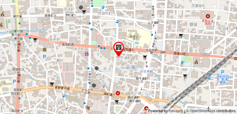 在地图上查看長野APA酒店