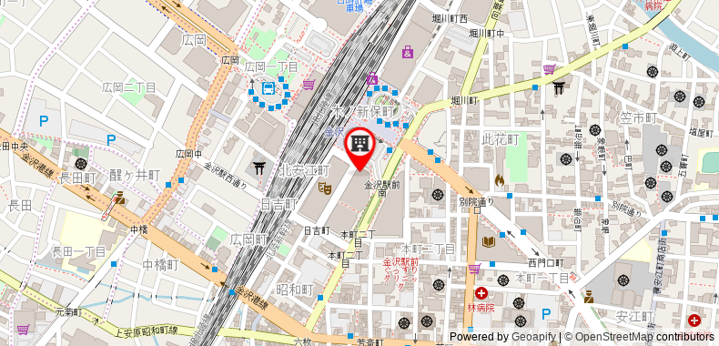 ANA Crowne Plaza Kanazawa on maps