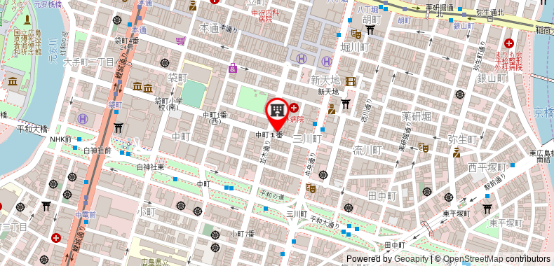 Bản đồ đến Hiroshima guesthouse Flower