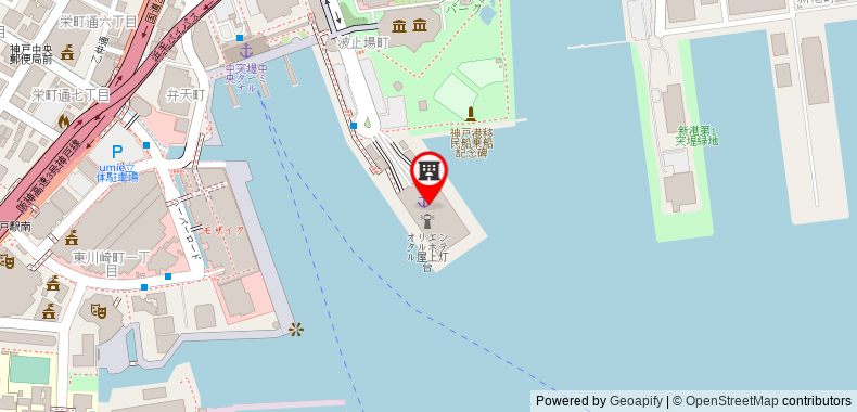 Bản đồ đến Khách sạn Kobe Meriken Park Oriental