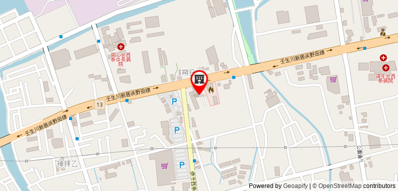 Bản đồ đến Khách sạn Route Inn Iyo-Saijo