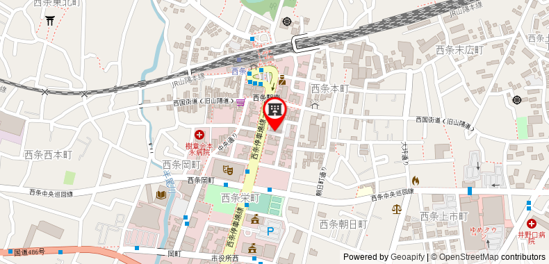 Bản đồ đến Khách sạn Route Inn Higashi Hiroshima Saijo Ekimae