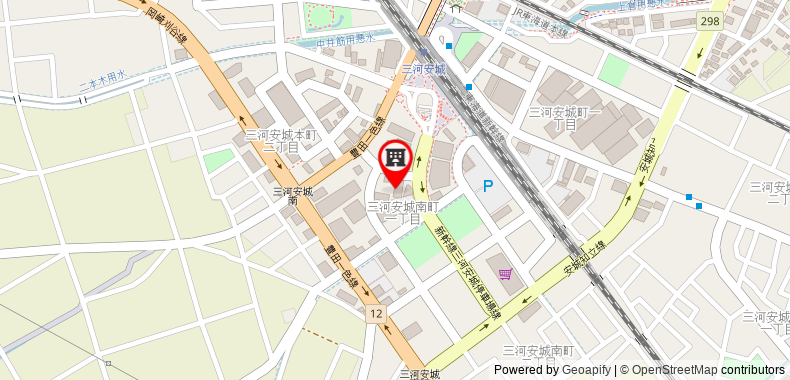 Bản đồ đến Toyoko Inn Mikawa-Anjo-eki Shinkansen Minami-guchi No1