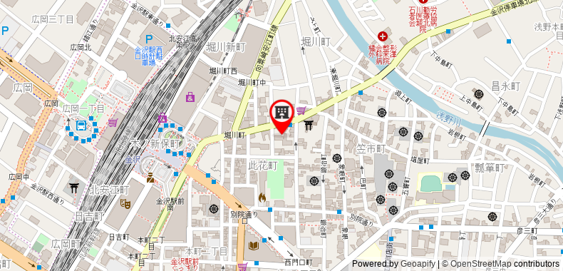 在地图上查看MYSTAYS金澤城堡酒店