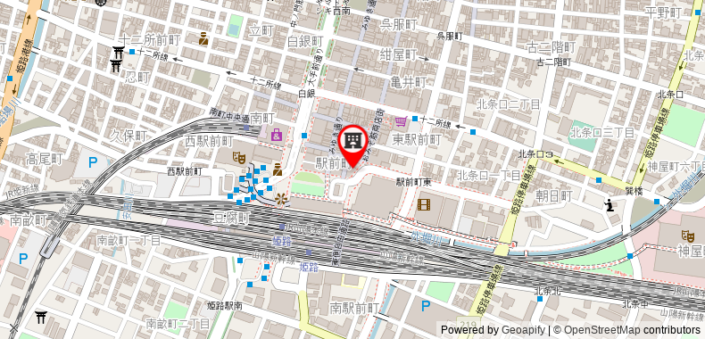 Bản đồ đến Khách sạn Tabist Capsule APODS Himeji Station