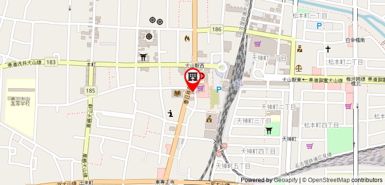 Bản đồ đến Khách sạn Inuyama Central
