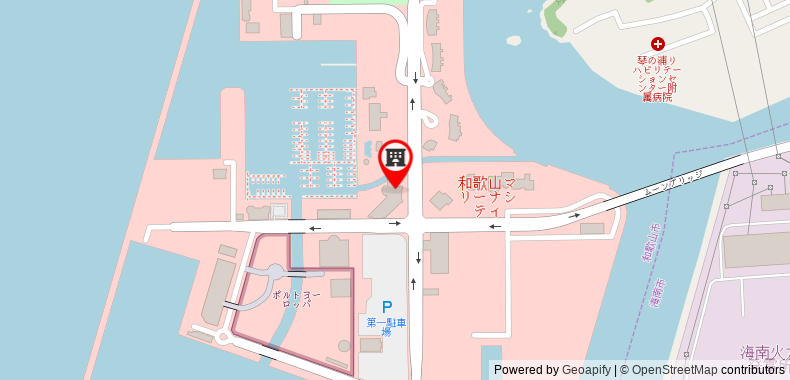 Wakayama Marina City Hotel on maps