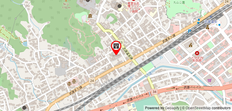 Bản đồ đến Khách sạn Kyotoya