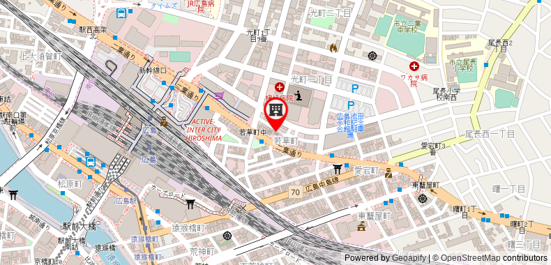 Hotel Crystal Hiroshima on maps