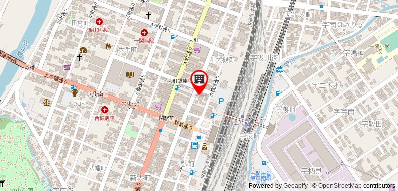 Bản đồ đến Toyoko Inn Ichinoseki Ekimae