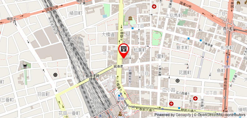 Bản đồ đến Toyoko Inn Toyohashi-eki Higashi-guchi