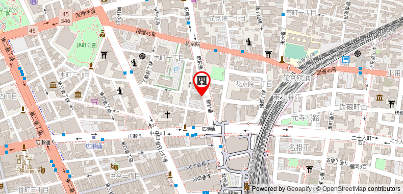Bản đồ đến Dormy Inn Sendai Station Hot Springs