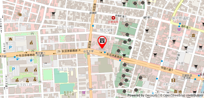 Bản đồ đến Khách sạn Alpha Inn Akita