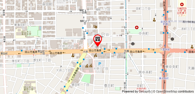 Bản đồ đến Kuretake Inn Okayama