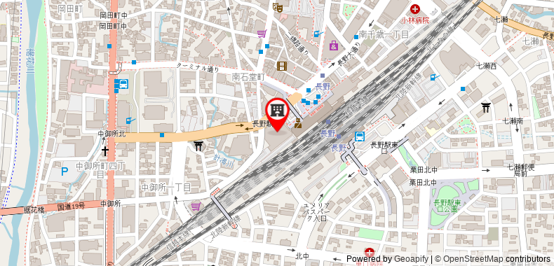在地图上查看長野大都會酒店