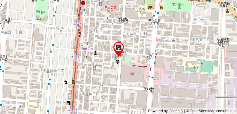 Bản đồ đến Green House Hiroshima