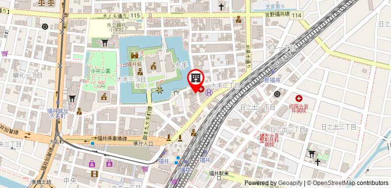Bản đồ đến Khách sạn Fukui Phoenix