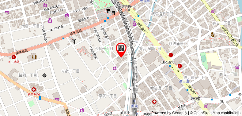 Bản đồ đến Khách sạn Tenjin Place