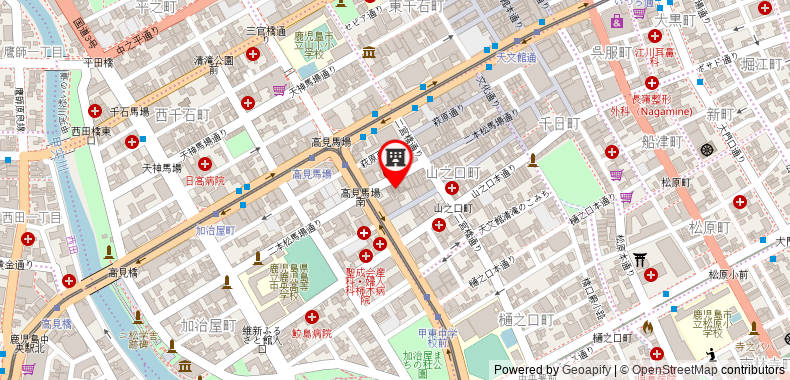 Bản đồ đến Toyoko Inn Kagoshima Temmonkan No.1