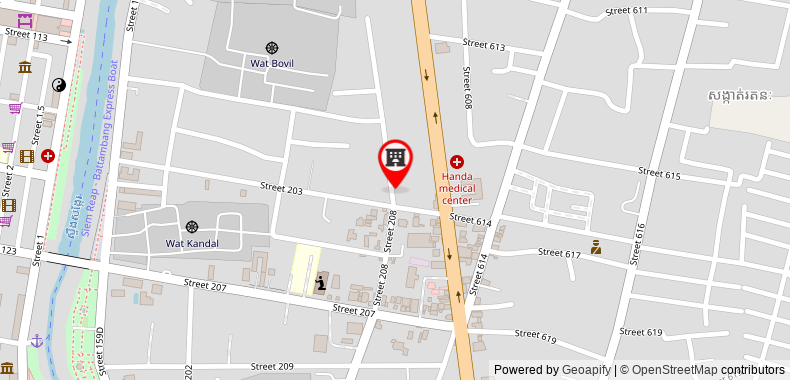 Bản đồ đến Khách sạn Battambang Lotus