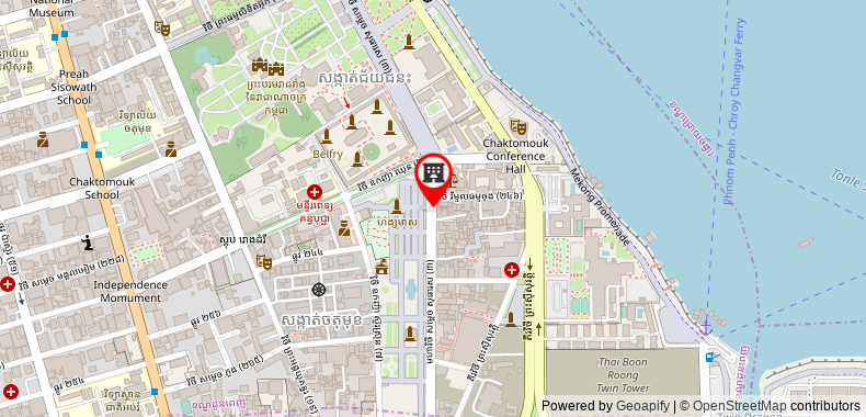 Bản đồ đến Khách sạn Regent Park
