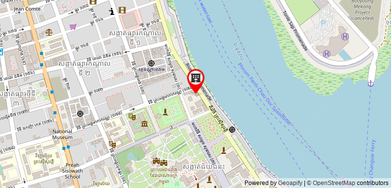Bản đồ đến Khách sạn FCC Phnom Penh Boutique