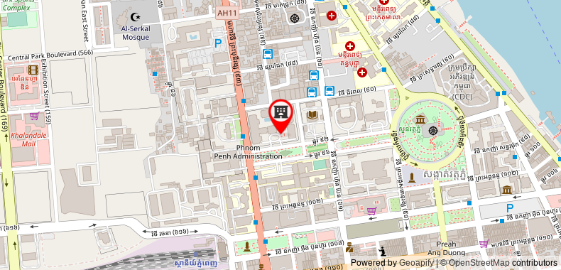 Bản đồ đến Khách sạn Raffles Le Royal
