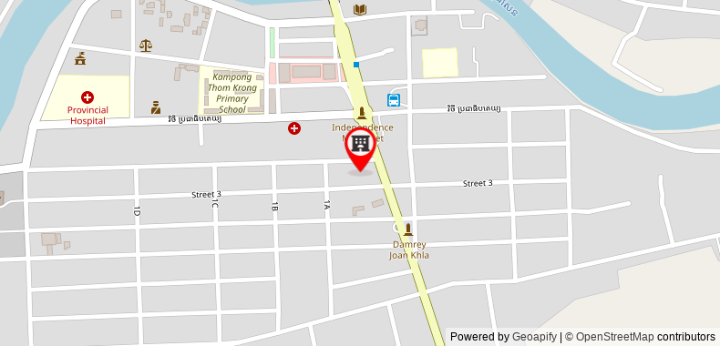 Kampong Thom Palace Hotel on maps