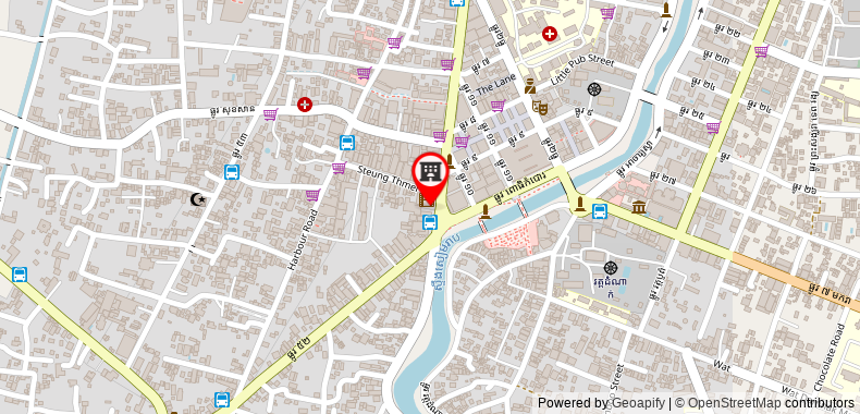 Bản đồ đến Khách sạn Tan Kang Angkor