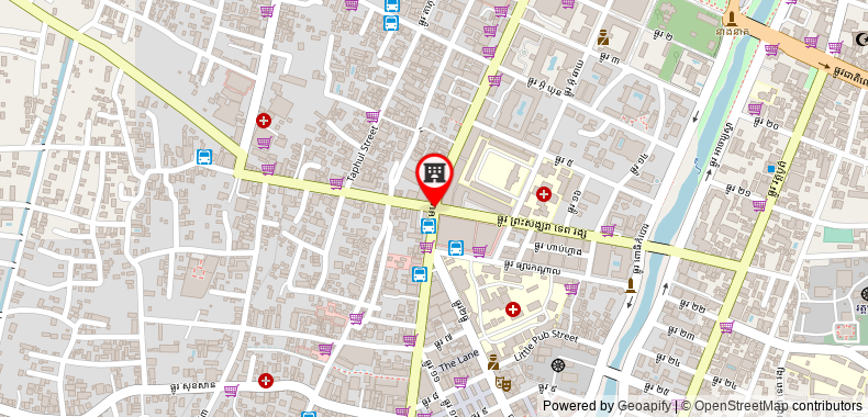 Bản đồ đến Khách sạn Siem Reap 1 and Apartment