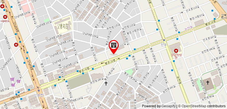 Gangnam Family Hotel on maps