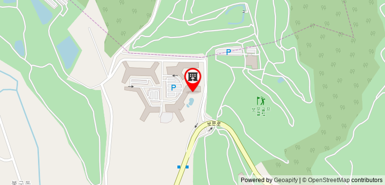 Bản đồ đến Hanwha Resort Gyeongju Damton
