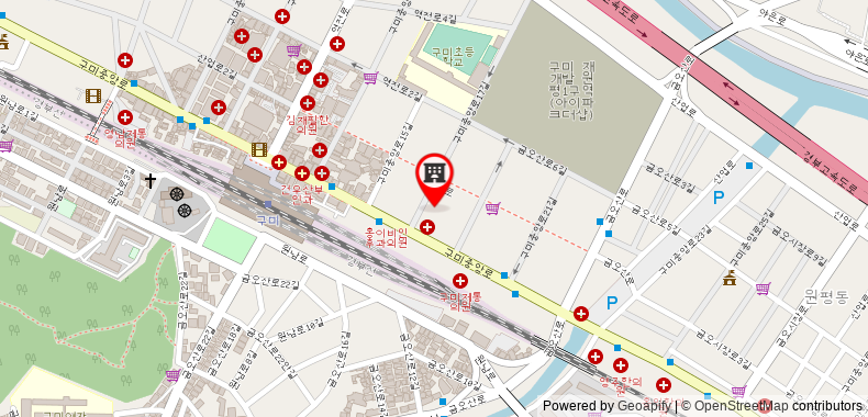 Bản đồ đến Khách sạn Ekonomy Gumi