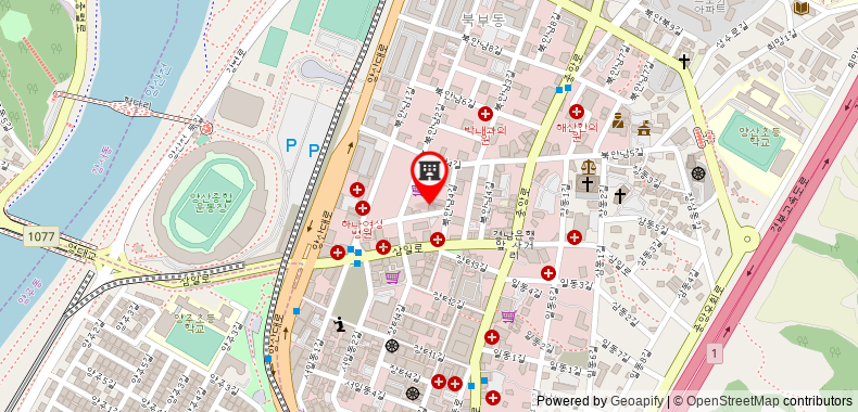 Bản đồ đến Khách sạn Yeogiuhtte Yangsan