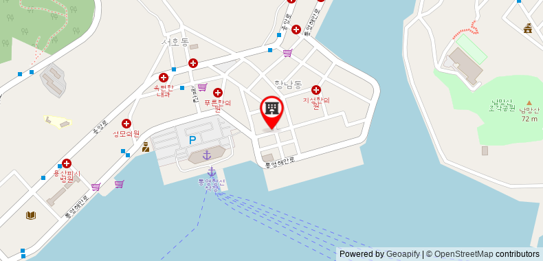 Bản đồ đến Khách sạn YAJA Tongyeong Ferry Terminal Branch