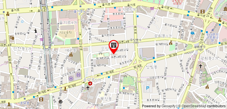 Bản đồ đến Hyundai Residence
