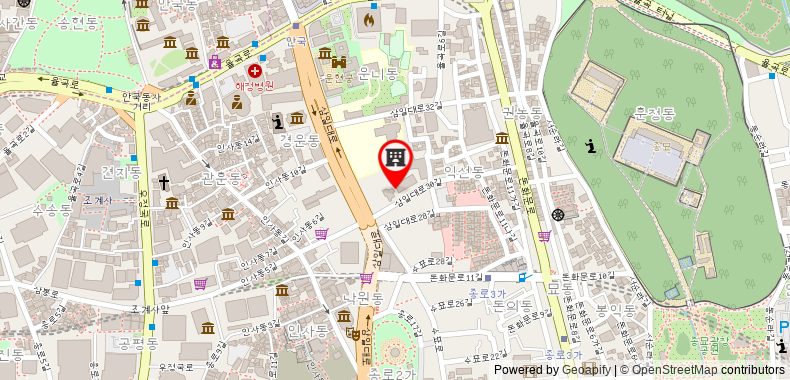 Insadong Crown Hotel on maps