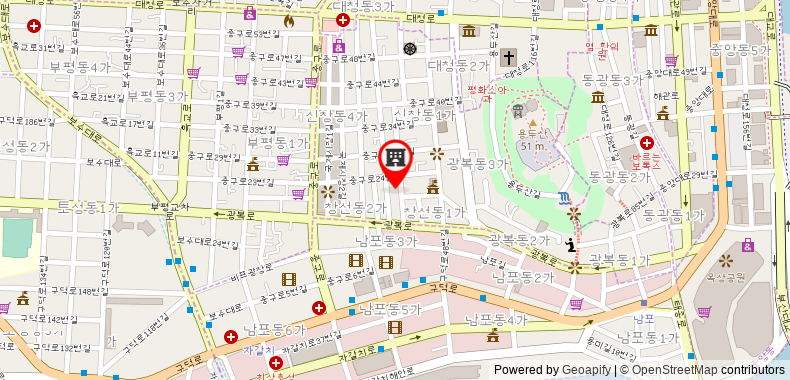 Bản đồ đến Khách sạn Aventree Busan