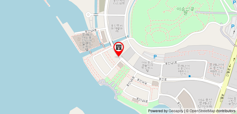 在地图上查看yeosu hotel first city