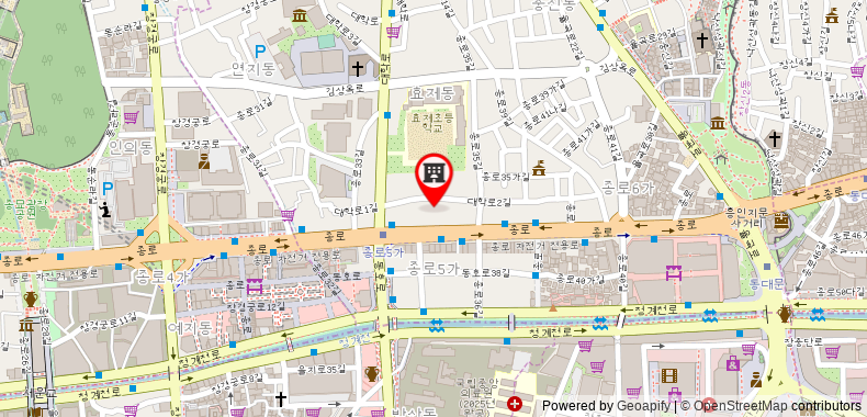 Bản đồ đến Khách sạn Goodstay Tong Seoul Dongdaemun