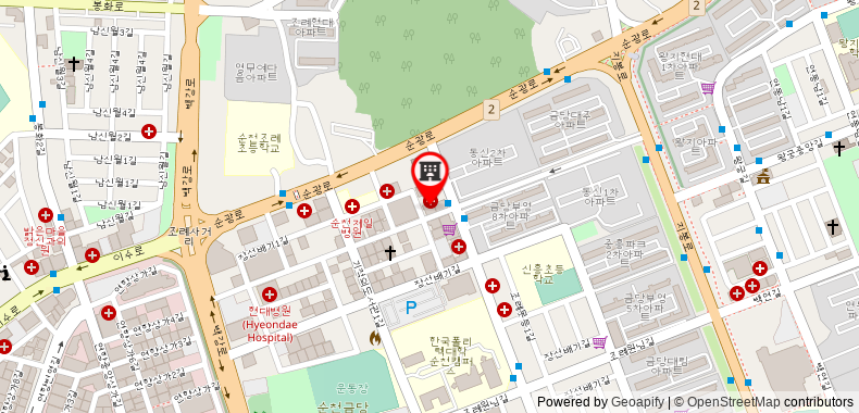 Bản đồ đến Khách sạn Goodstay Nobless Suncheon