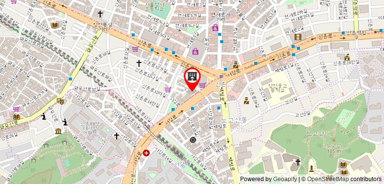 Bản đồ đến Casaville Shinchon Residence