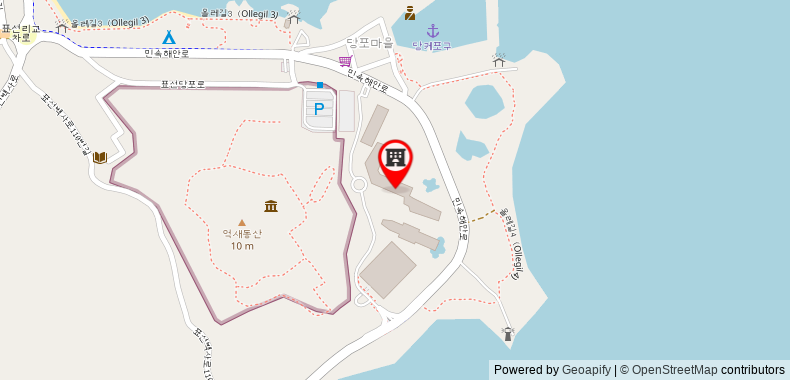 Bản đồ đến Khách sạn Haevichi & Resort Jeju